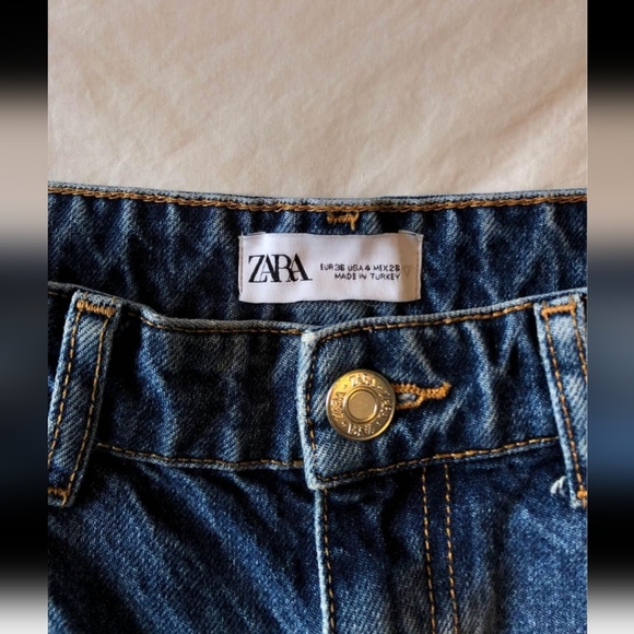 ZARA distressed wide leg jean - Picture 3 of 4